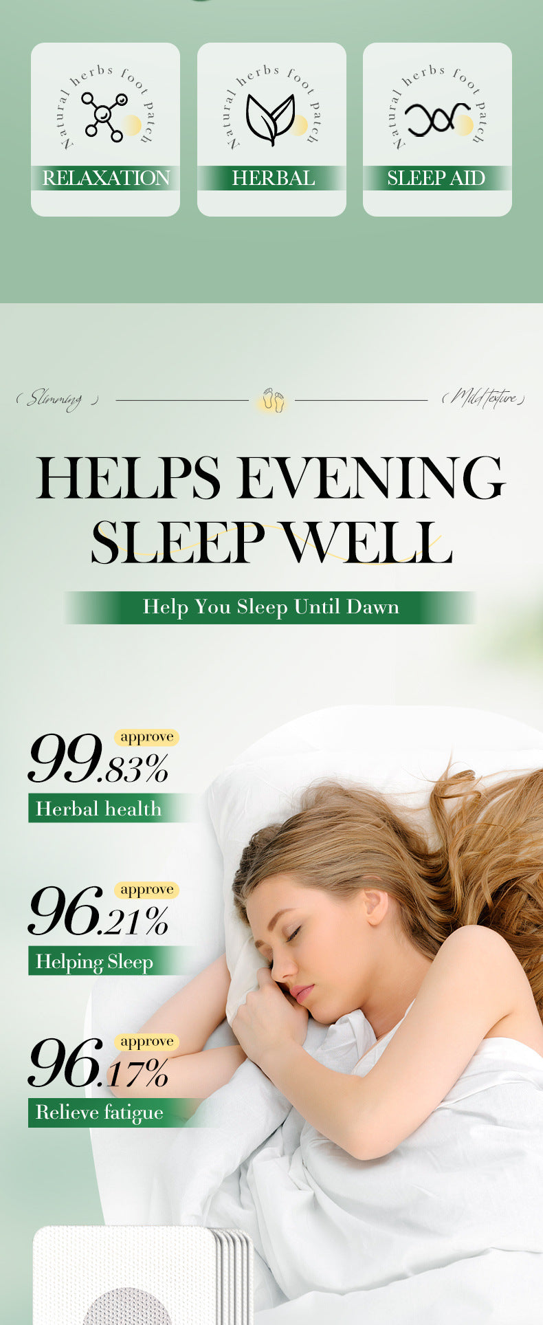 Cross-border Herbal Foot Acupoint Patch Help Sleep Body Soothing Acupoint Patch Export Manufacturer Wholesale