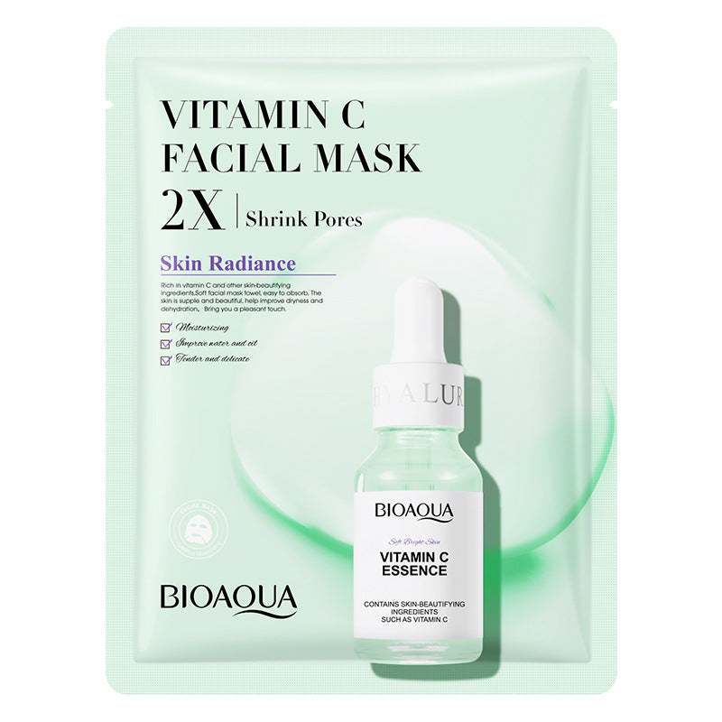 Cross-border vitamins C Sheet Mask30g BIOAOUA Hydrating and Moisturizing Cross-Border Wholesale from Foreign Manufacturers