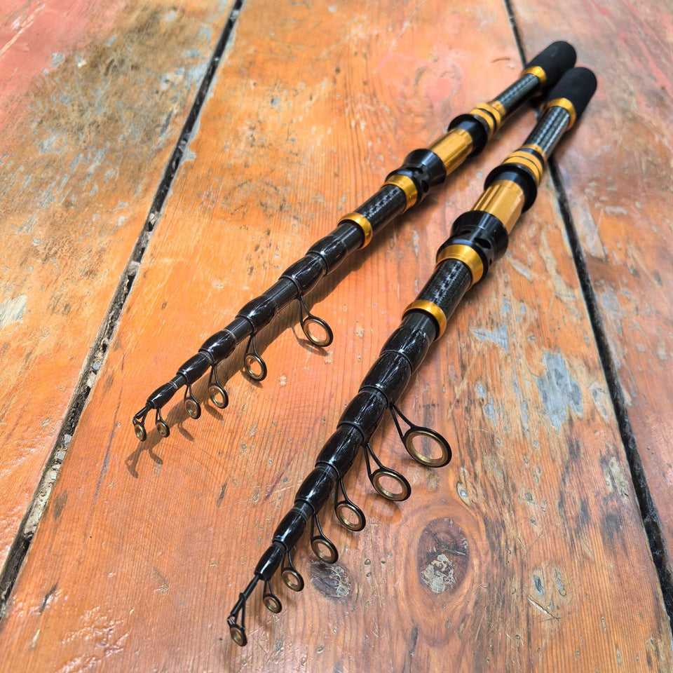 Manufacturer Wholesale New Short Section Sea Rod Carbon Fiber Telescopic Universal Fishing Rod Portable Lure Rod European and American Fishing Gear