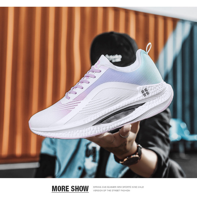 2025Spring Sports Shoes Jueying Men's Casual Mesh Breathable Cushion Rebound Lightweight Running Shoes Breathable Comfortable