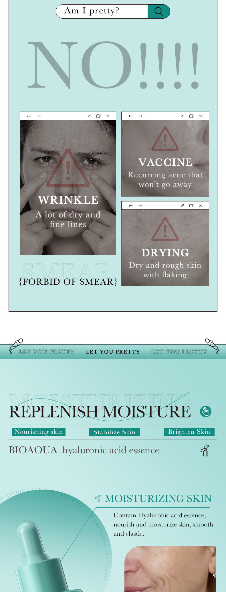 BIOAOUA Essence Series Hydrating and Nourishing Vitamins C Essence  Foreign Trade Factory Direct Sales