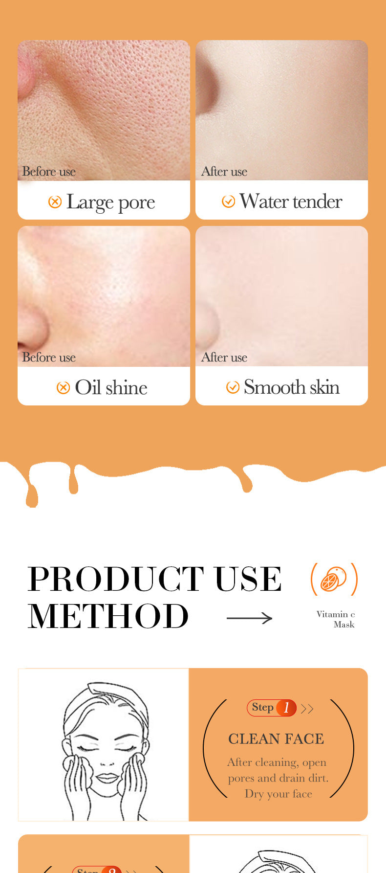 Full English Solid Face Mask40g SADOER Vitamin C Aloe Vera Mugwort Cleansing Mud Mask  Wholesale