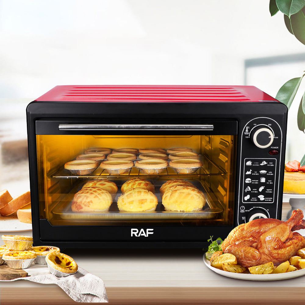 RAF European Standard48L Visual Oven French Fry Machine Cake Machine Electric Oven Household Multi-Functional Baking R.5307