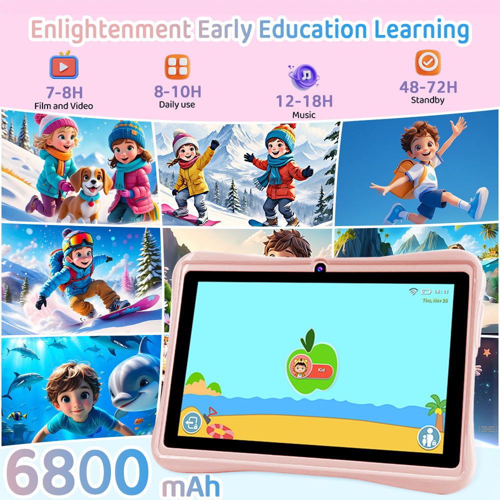 2025New7Children's Smart Android4+64G Tablet Computer Vision Protection Learning Entertainment Tablet