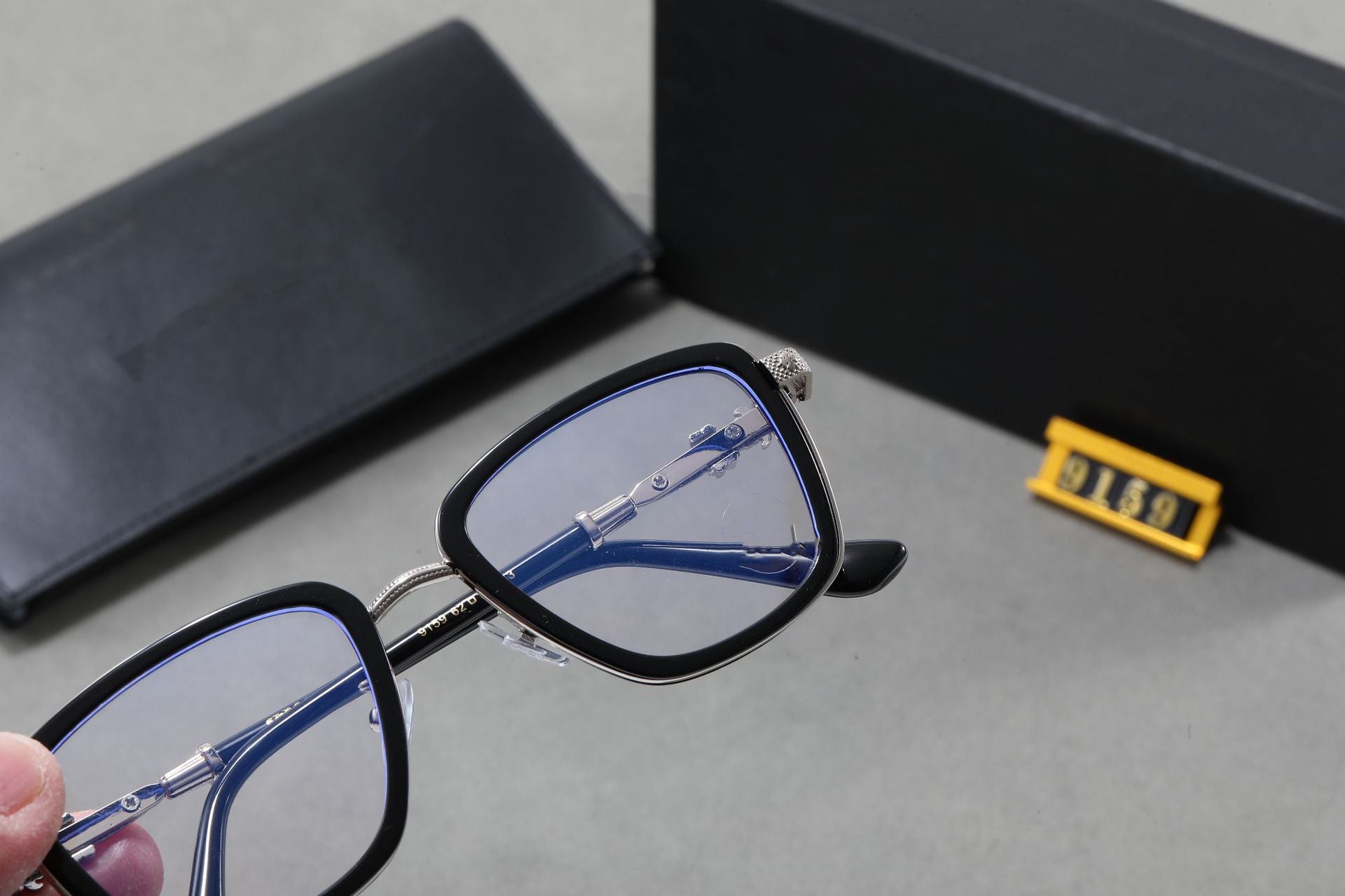 Crowe Style Pilot Double Bridge Sword Model Glasses Frame Large Size Men's Changeable Color Retro Wide Rim High Prescription