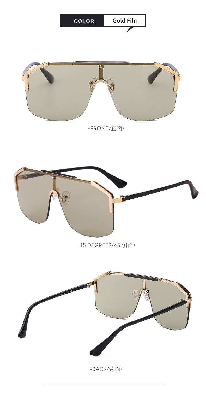 2025New Large Frame Sunglasses for Women, European and American Style, Internet Celebrity Same Style, Trendy Outdoor Sunglasses for Women sunglasses