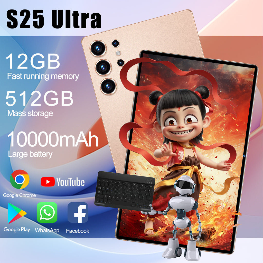 S25 Ultra Tablet Pc5G Plug-in Card Full Netcom Google Store APP Download Video Call Photo