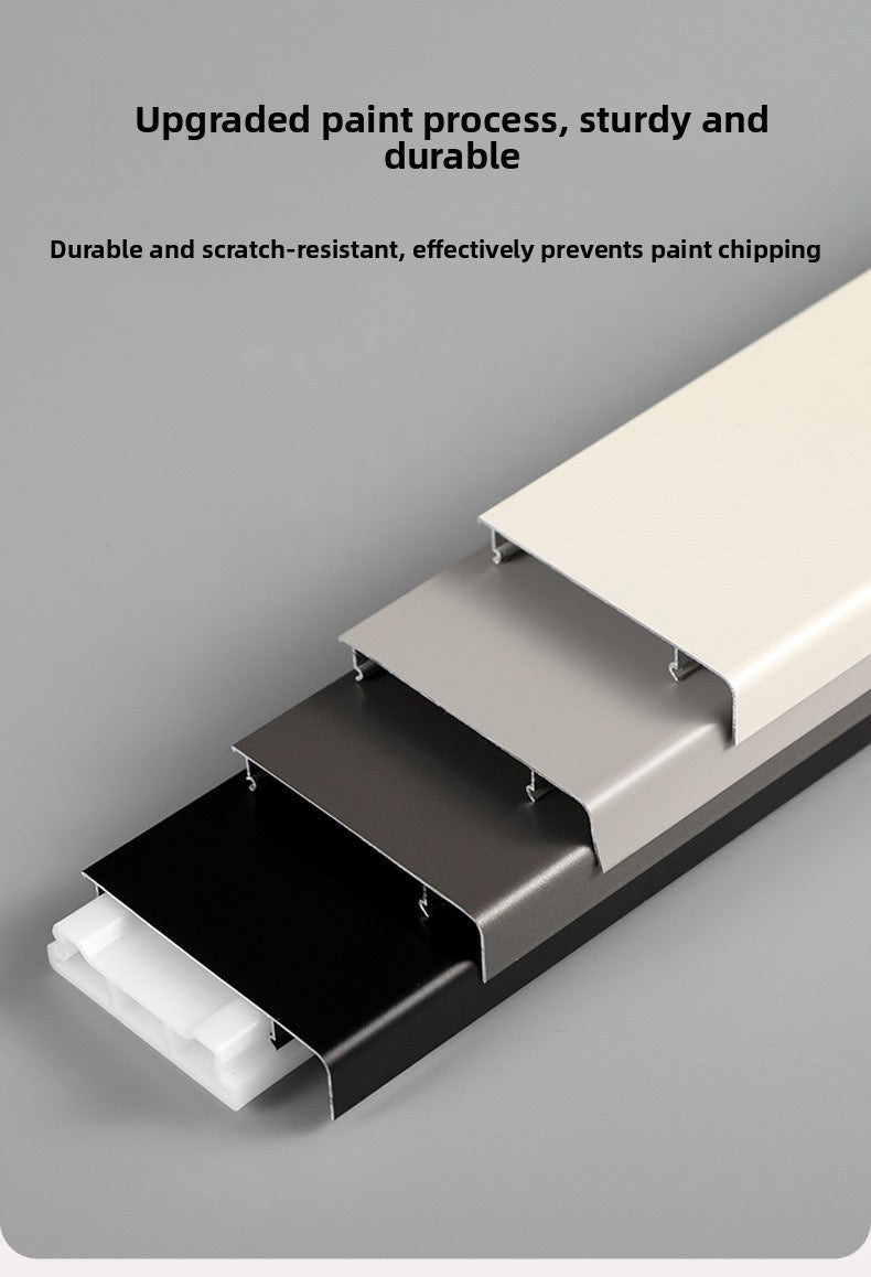 Aluminum Alloy10CM Thickened metal snap-on aluminum alloy skirting board, engineering-grade aluminum alloy skirting board