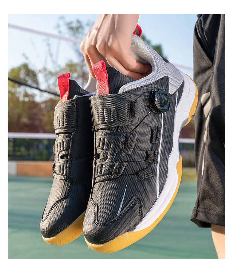 Men's Wear-Resistant Badminton Shoes Sports Shoes Large Size Couples Anti-Slip Shock Absorption Sneakers Women Breathable Lightweight Sports Shoes