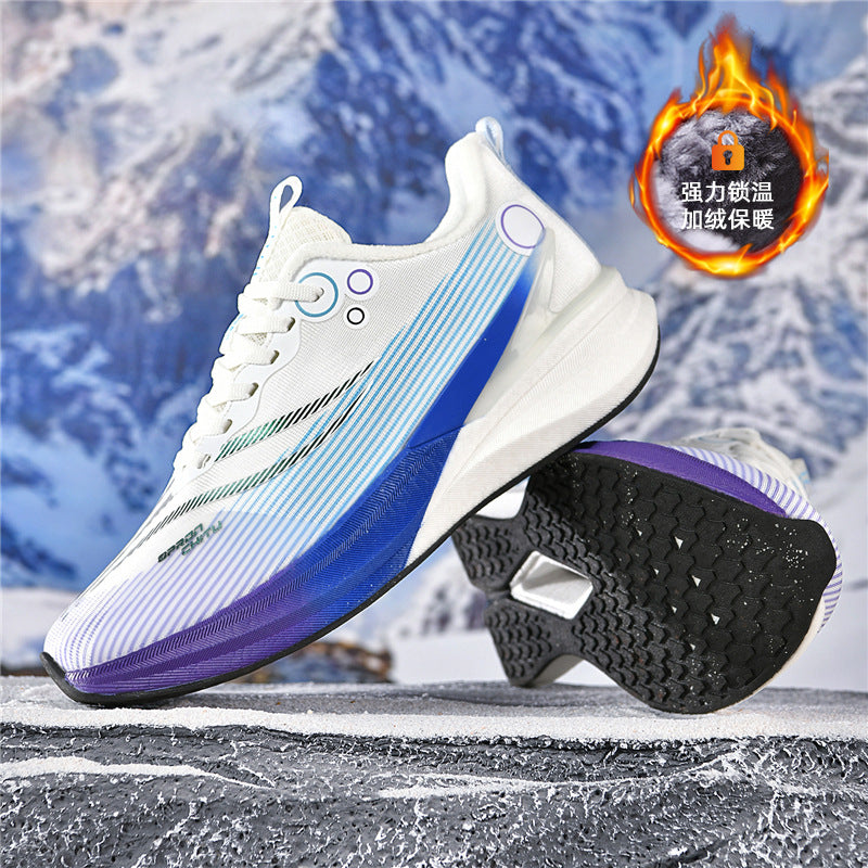 Red Rabbit8pro Running Shoes2025New style fleece-lined warm shock-absorbing sports shoes casual real carbon plate racing running shoes