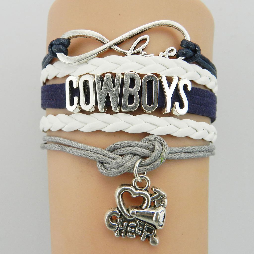 COWBOYS Cowboys Braided Bracelet Men's Football Sports Helmet Bracelet Letter Braided Football Bracelet