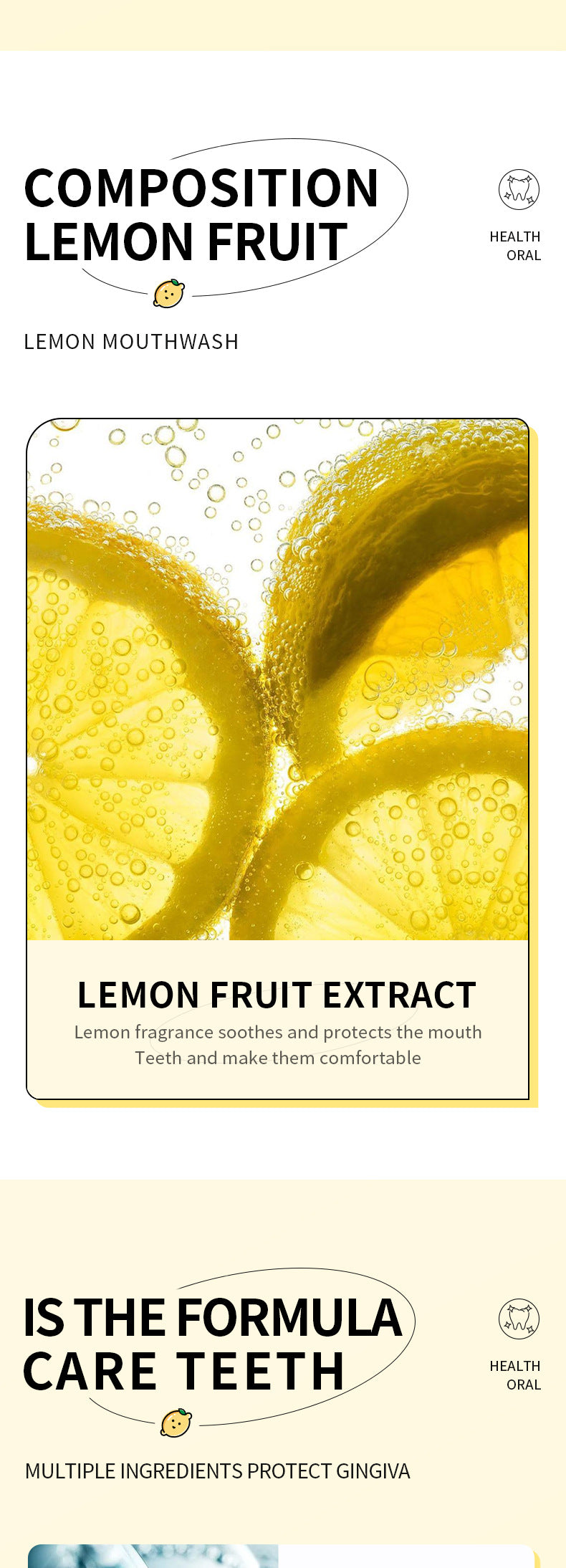 Cross-border Lemon Mouthwash Strips Oral Care Disposable Portable Cleaning Export Manufacturer Wholesale