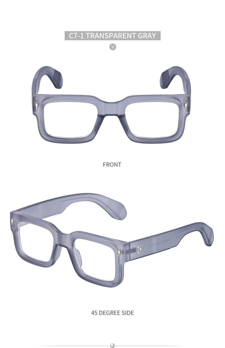 2025New Retro Square Frame Sunglasses for Men High-End European and American Retro Sunglasses Men's Trend sunglasses