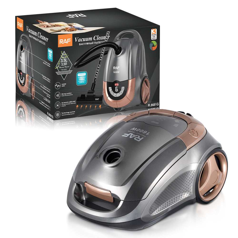 RAF EU Standard Intelligent Display Powerful Household Vacuum Cleaner Horizontal Portable Vacuum Cleaner R.8681