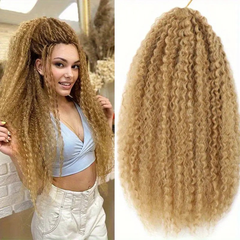 16/24Inch Cross-Border Synthetic Crochet Wig Brazilian Braids High-Temperature Fiber High-Temperature Fiber Braids