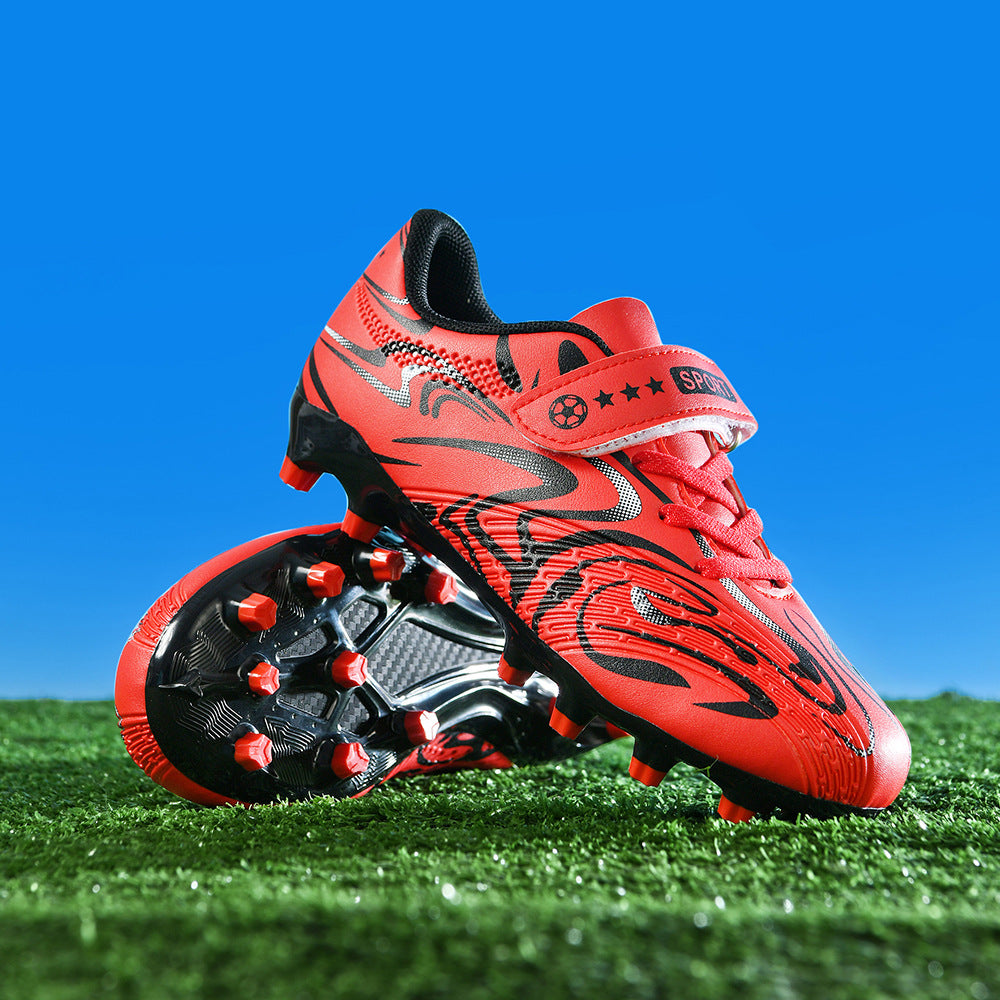 2025New Football Shoes for Men and Women, Medium and Large Children, Students, Long Spike Training Shoes, Youth Grass and Artificial Grass Field Sports