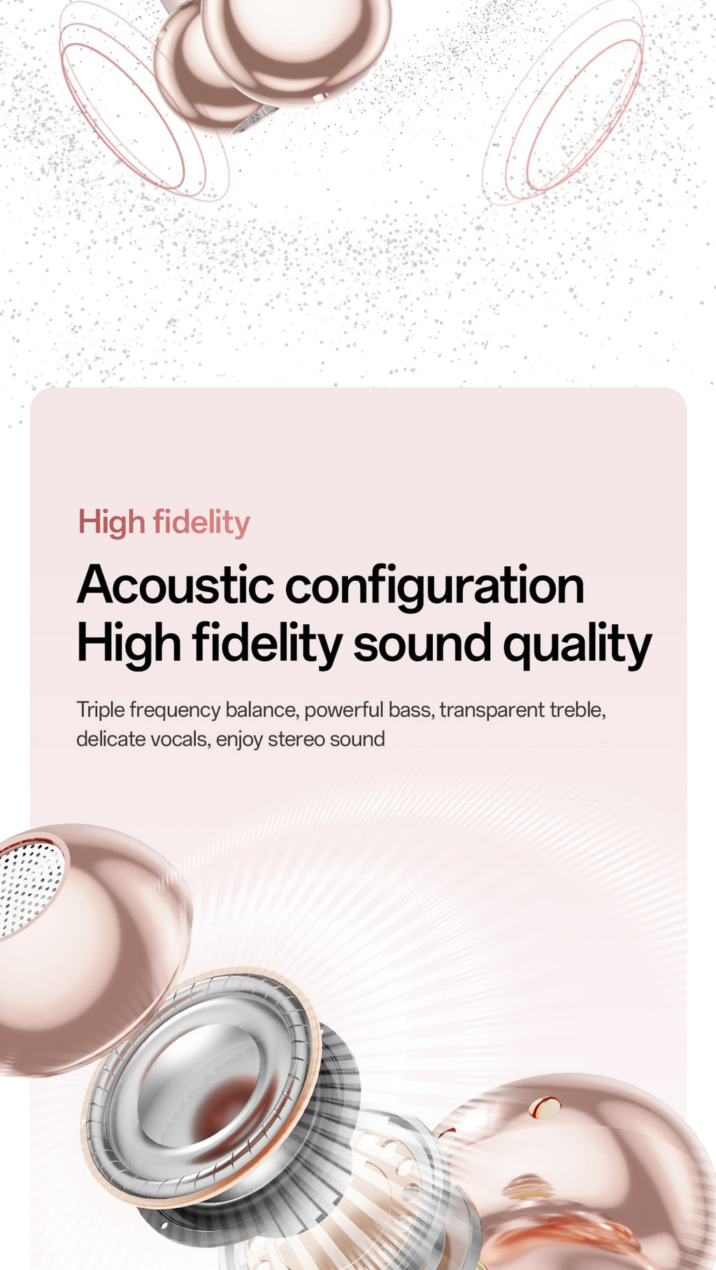 New E-commerce Model M106Simple Heart Long Battery Life High Appearance Mini Bag Style Wireless Bluetooth Earphones