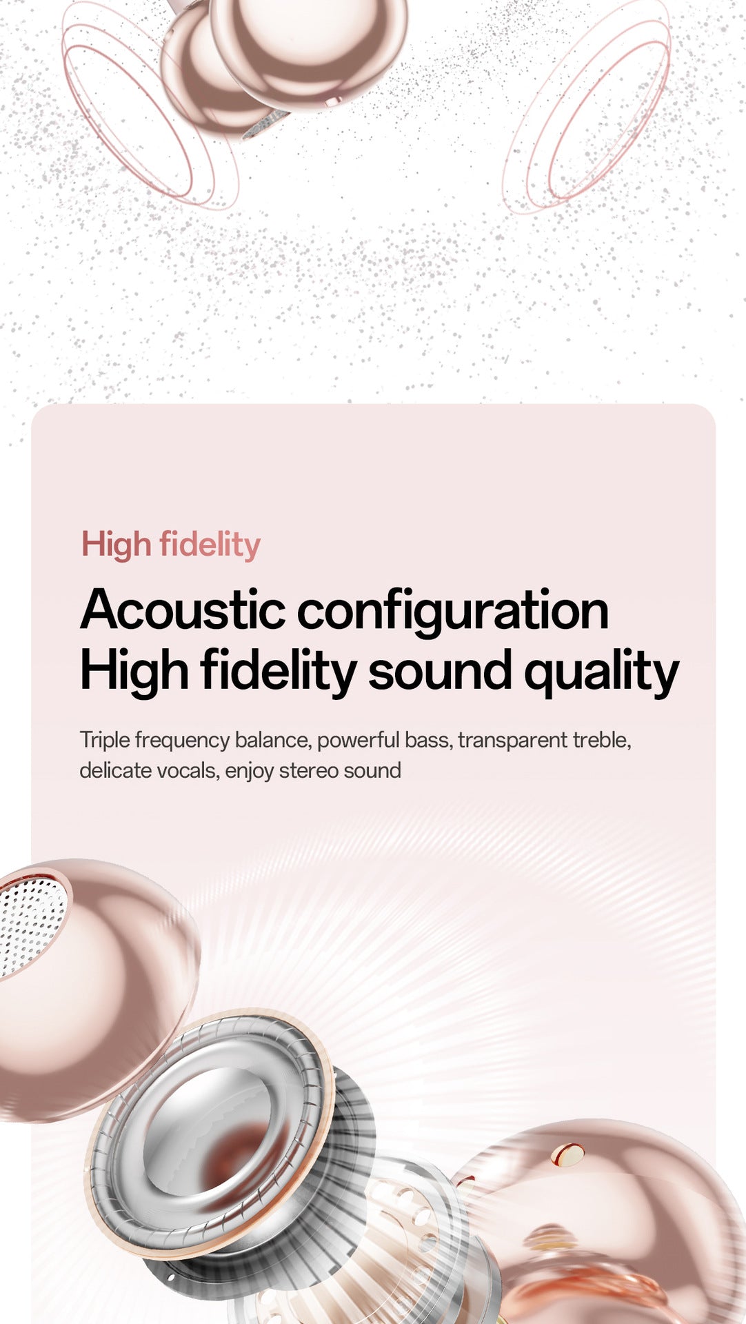 New E-commerce Model M106Simple Heart Long Battery Life High Appearance Mini Bag Style Wireless Bluetooth Earphones