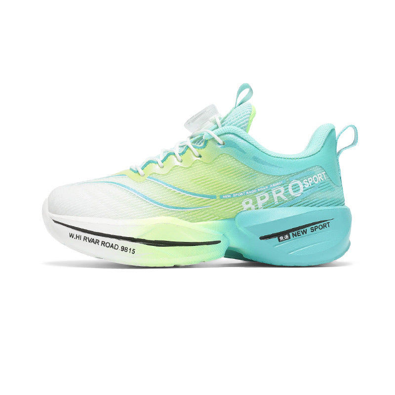 Red Rabbit8pro Rotating Button Children's Shoes Lightweight Shock Absorption Rebound Non-Slip Running Shoes Boys and Girls Students Physical Test Sports Shoes