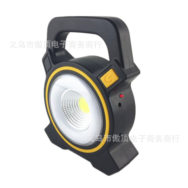 Multifunctional Solar Charging COB Super Bright Tent Light Outdoor Camping Lantern Emergency Light Work Light Searchlight