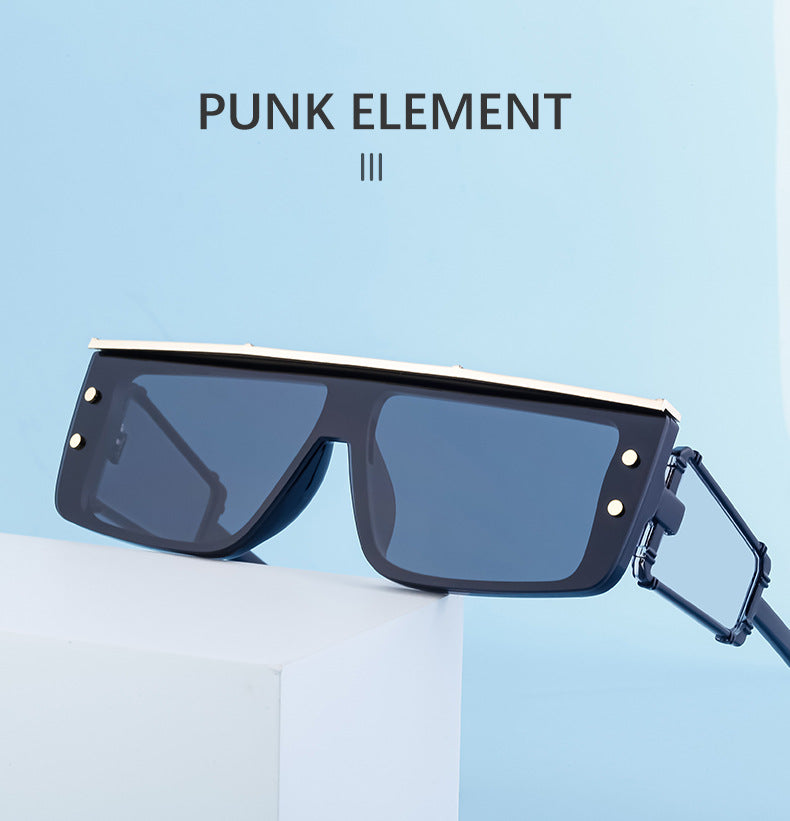 European and American Cyber Steampunk Square Frame Sunglasses for Men Trendy Y2K Wholesale Sunglasses and Eyeglasses sunglasses