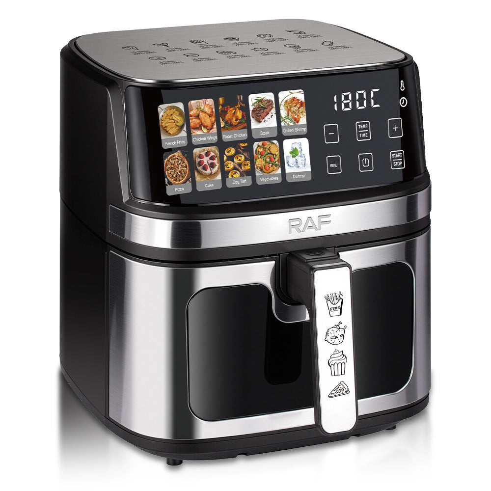 RAF European Standard8L Air fryer large capacity multifunctional home electric fryer with visual smart touchscreen R5387