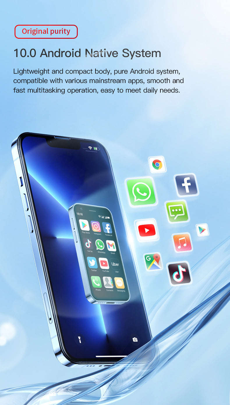 XS16All Netcom4G Mini Mobile Phone Ultra Small Pocket Four Core Android Smart Phone Google