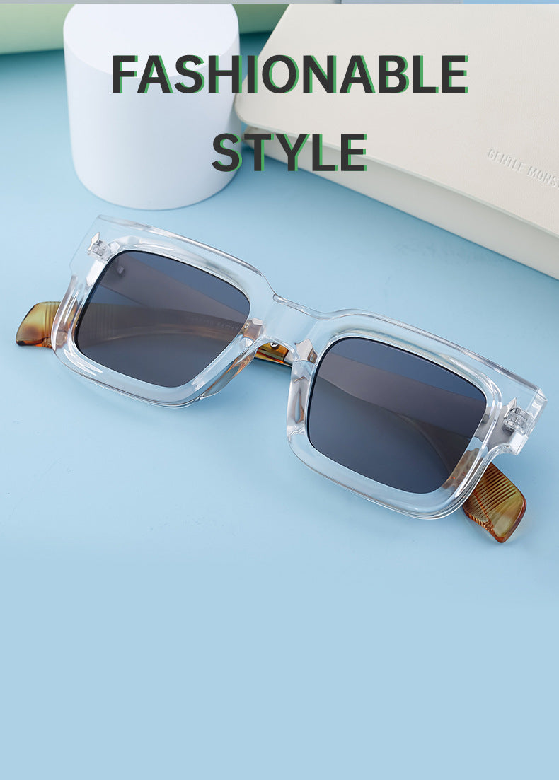 Retro Small Square Frame Men's Sunglasses Personality Street Style Sunglasses High-end Driving Glasses sunglasses