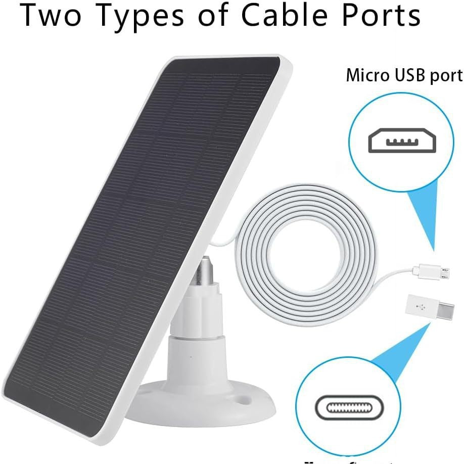 6W5V Solar monitoring panel charger security monitoring3Rice Noodles Micro USB Android Interface Type-c