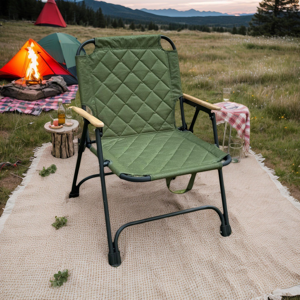 Outdoor Folding Chair Portable Padded Kermit Picnic Kermit Chair Ultra-light Fishing Camping Beach Chair