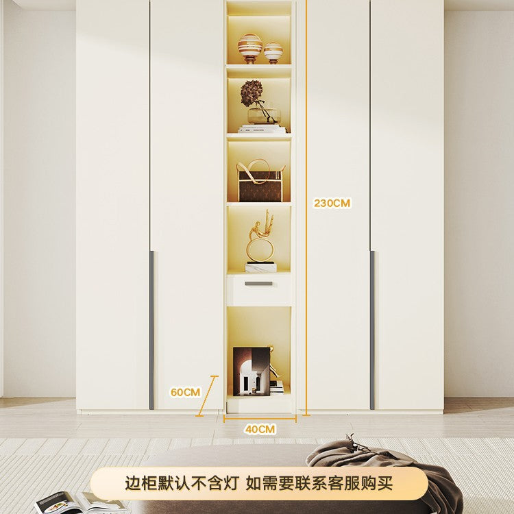 Custom Wardrobe One-Door to Ceiling Combination Home Bedroom Furniture Simple Modern European Pine Board Storage Closet