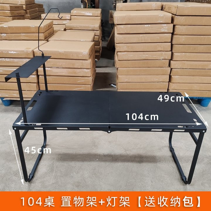 Outdoor folding table camping picnic table igt Hydraulic Tactical Table Portable Semi-Automatic Table Camping Integrated