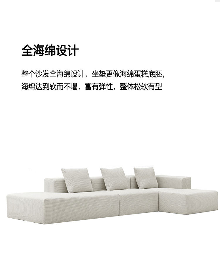 Sofa for Living Room Small Apartment Rental Bedroom Two or Three Seater Elephant Ear Lazy Straight Fabric Sofa New Model