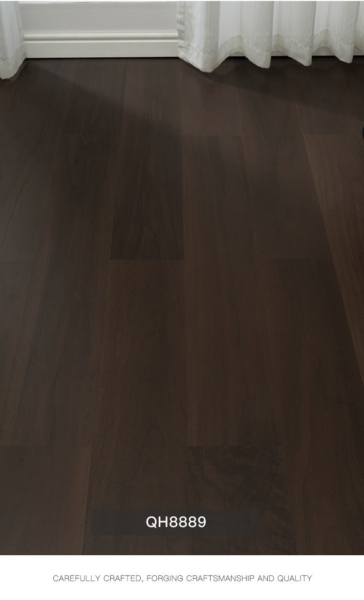 Oak Black Walnut Full Birch Base Material Multi-layer Solid Wood Composite Flooring Wear-resistant Medieval Style Song Dynasty Aesthetics ENF Environmental Protection