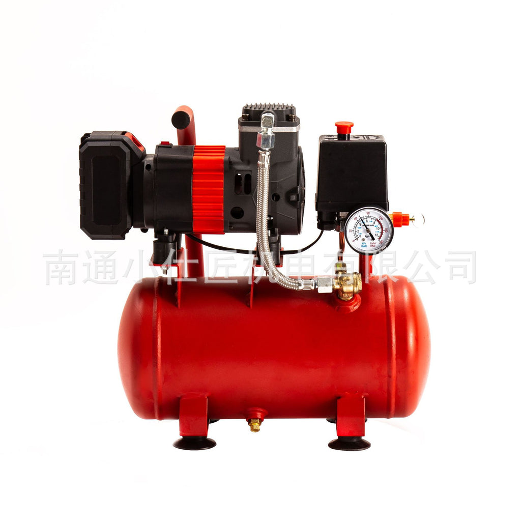 Lithium Battery Air Compressor Wireless Air Compressor Small Portable Inflator High Power Woodworking Air Pump High Pressure