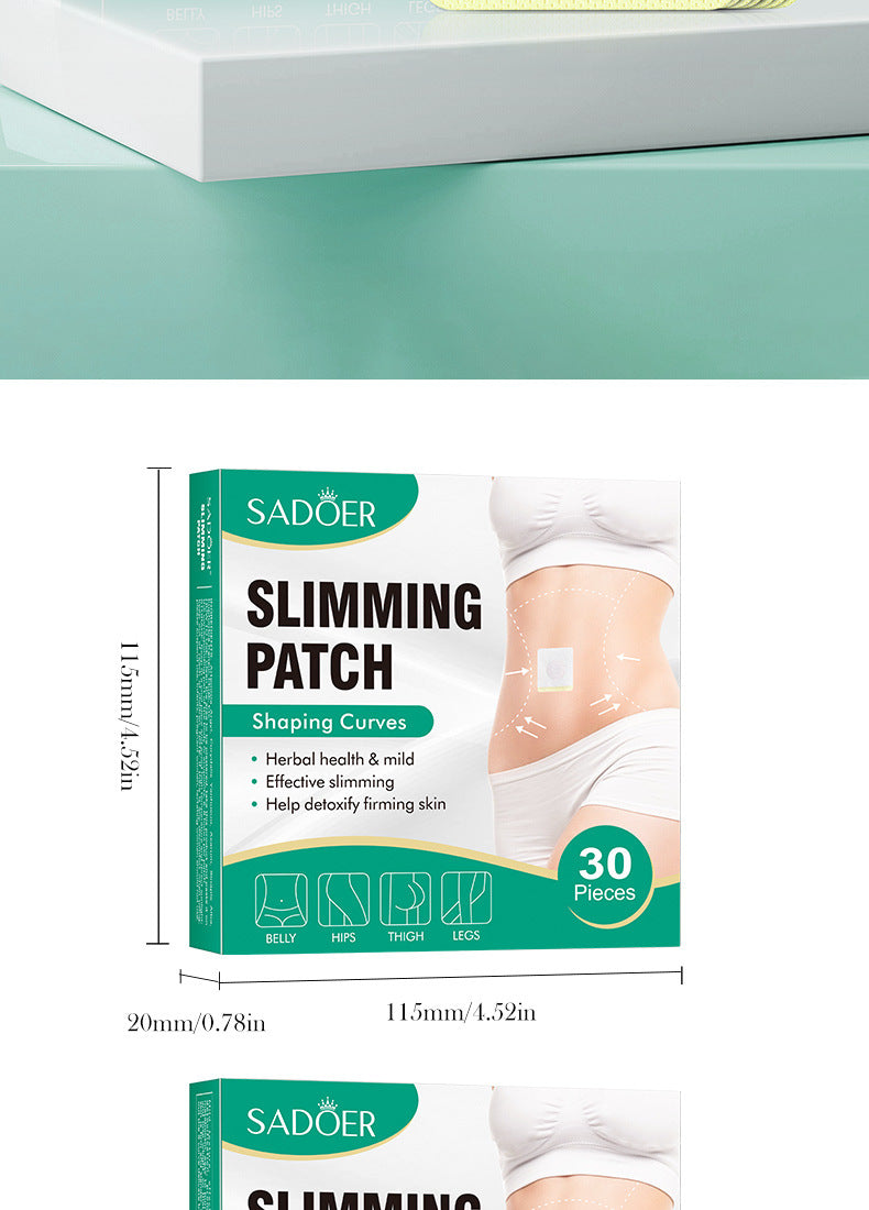 Full English Slimming Body Shaping Navel Patch SADOER Shaping, Consuming, Firming, Lightweight  Wholesale