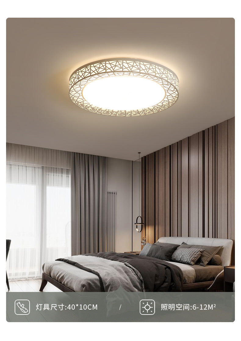 Lamp in the living room LED Ceiling Lamp2025Round Full Spectrum Bedroom Living Room Dining Room Lighting Bird's Nest Lamp Corridor