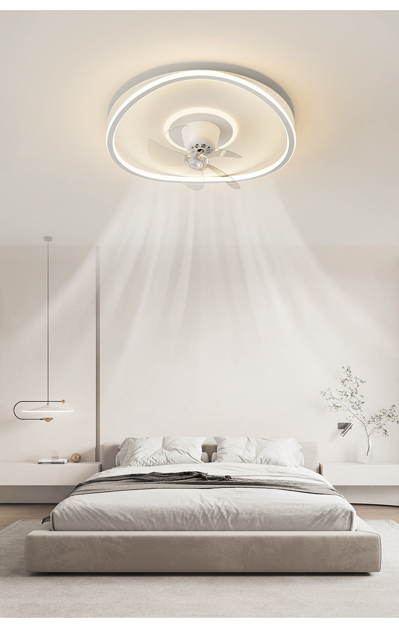 Full Spectrum Bedroom Light360Adjustable Head Shaking Silent Simple Modern Fan Light Cozy Study Master Bedroom Ceiling Light