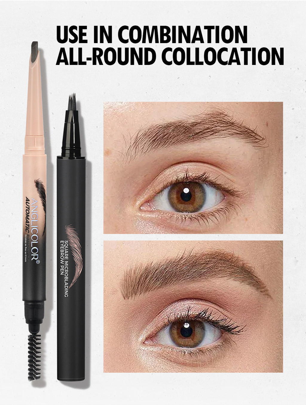 Hot-selling Eyebrow Pencil Set Waterproof Smudge-proof Liquid Split-tip Eyebrow Pencil Makeup Liquid Eyebrow Pencil