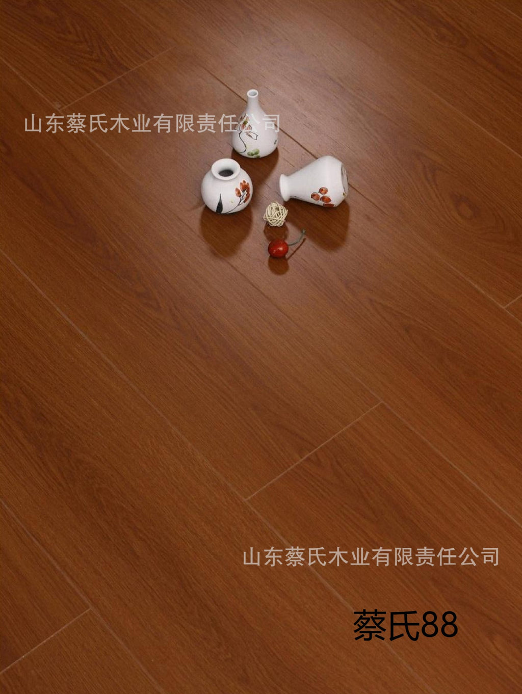 New Three-layer Solid Wood Composite Flooring ENF Grade Lock Flame Retardant Cream Style Natural Wood Style14mm Wear-Resistant Waterproof