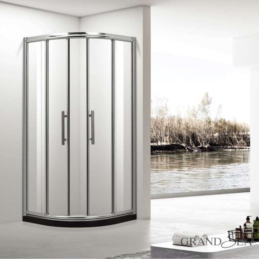 Hot Sale Entry Easy Sliding Shower Door 10cm Adjustment 6mm Tempered Glass Shower Room