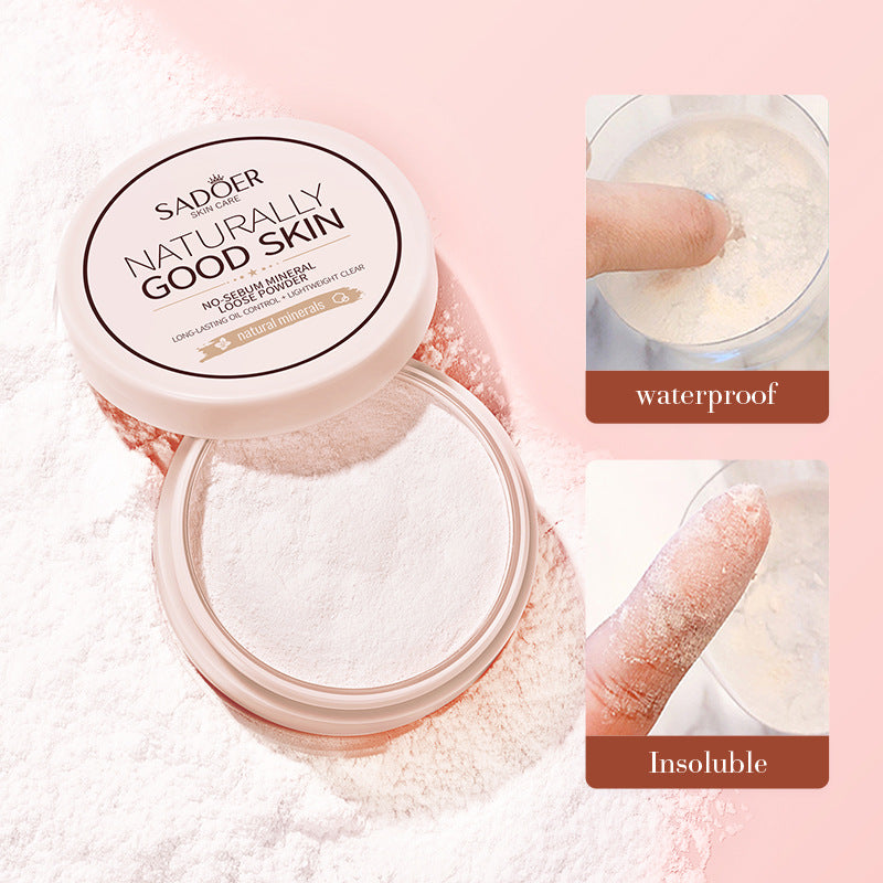Full English Makeup SADOER Mineral Loose Powder Refreshing Lightweight Setting Concealer Powder  Wholesale