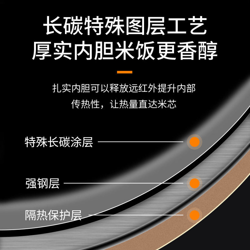 厂家直销大容量5升6升蒸煮一体式液晶显示屏压力锅电饭煲压力锅