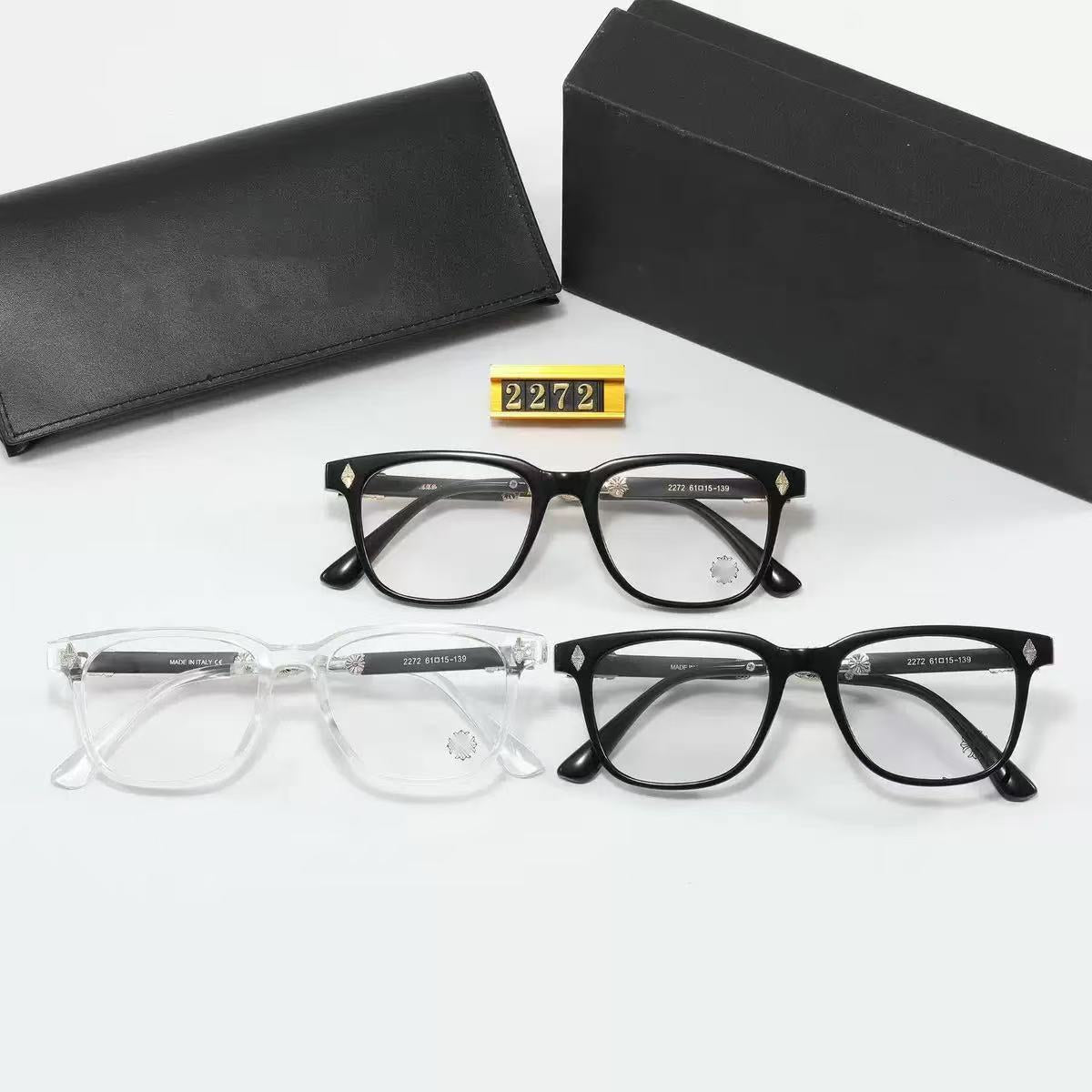 2025New Fashion Trend Square Frame Blue Light Blocking Non-Prescription Glasses Retro Large Frame Unisex Eyeglasses Frame2272