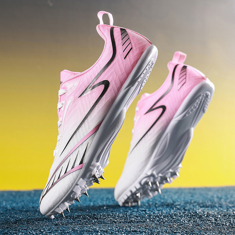 8Mesh Surface Sprint Shoes Track and Field Triple Jump Competition Training Shoes Unisex Sports Shoes for Middle School Entrance Exam All-around Sports Shoes