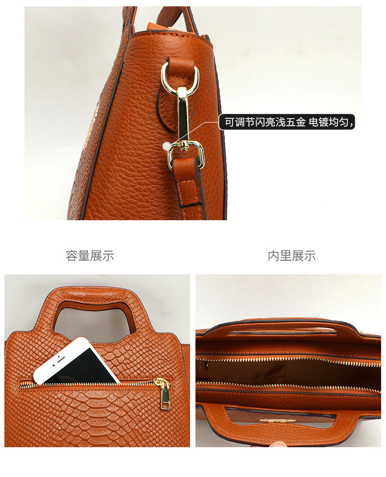 Spring and Autumn New European and American Fashion Women's Bag Fashion Handbag Large Personality Niche Versatile Handheld Crossbody Women's Bag