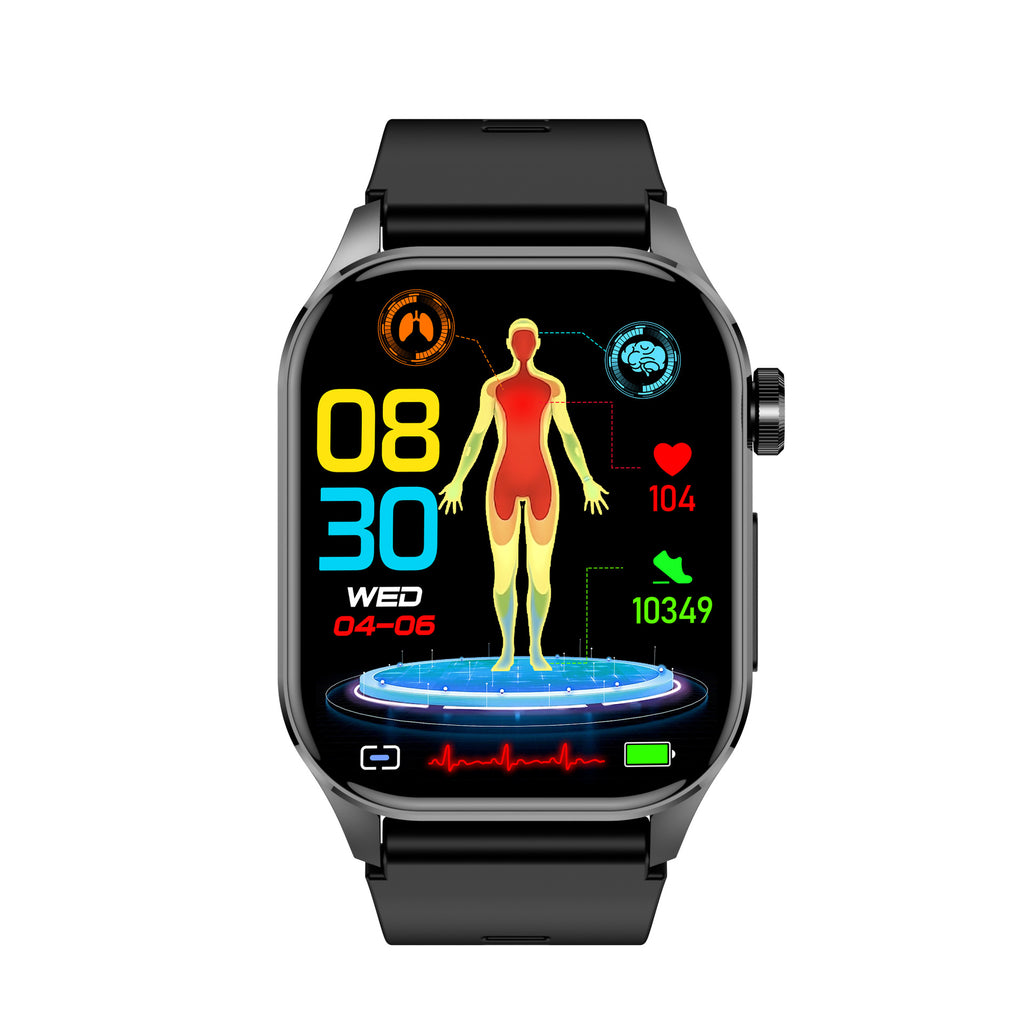 et580Smart Watch HD Screen ECG Electrocardiogram SOS Blood Pressure Smart Watch Health Smart Watch