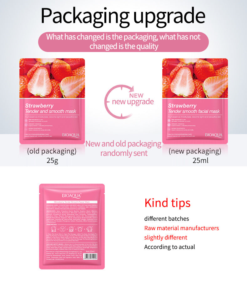 Full English Mask BIOAOUA Plant and Fruit Face Mask Sheets Hydrating and Moisturizing  Wholesale OB