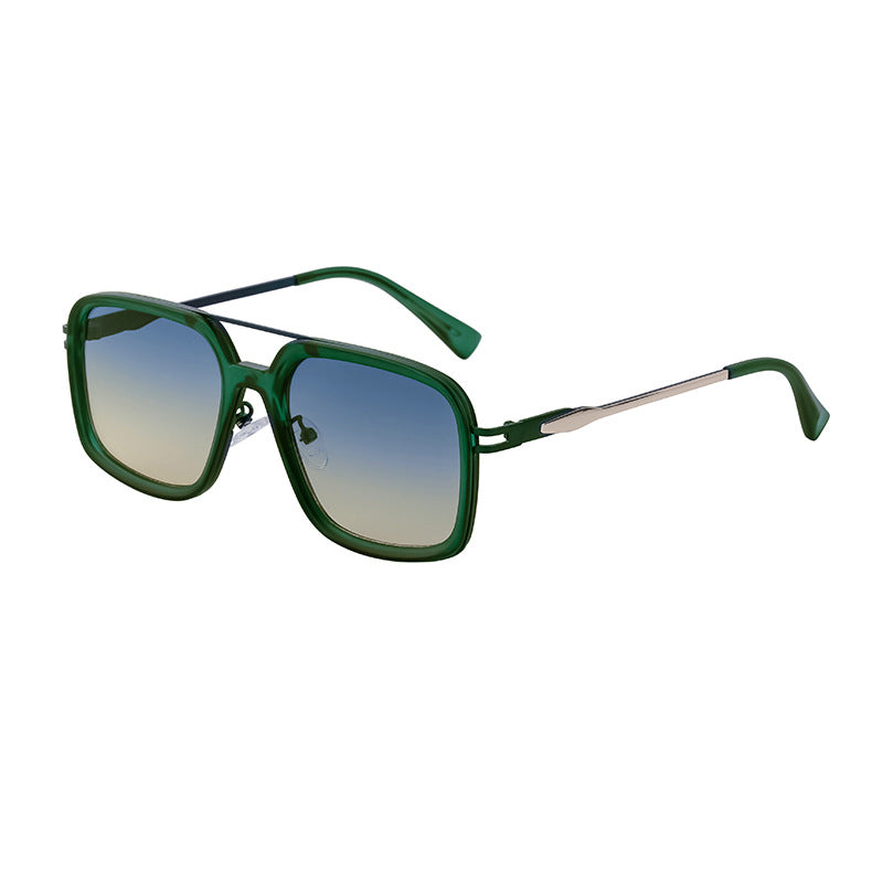 2025New style sunglasses for men with a high-end feel, vintage driving sunglasses, square frame glasses wholesale