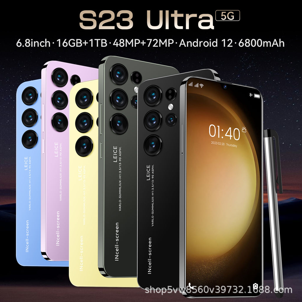 2025New Product S23Ultra+Hot-Selling Mobile Phone4+64G In-stock inventory7.3High Definition Large Screen Wholesale